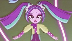 Size: 719x414 | Tagged: safe, screencap, aria blaze, sonata dusk, equestria girls, find the magic, g4, my little pony equestria girls: better together, clothes, cropped, female, pigtails
