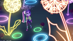 Size: 1280x720 | Tagged: safe, screencap, aria blaze, equestria girls, find the magic, g4, my little pony equestria girls: better together, ariabetes, clothes, cute, mushroom, park, pigtails, stone, twintails