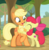 Size: 916x937 | Tagged: safe, screencap, apple bloom, applejack, earth pony, pony, g4, going to seed, adorabloom, apple sisters, cheek squish, cropped, cute, duo, eyes closed, female, filly, foal, hug, jackabetes, mare, open mouth, raised hoof, siblings, sisters, smiling, squishy cheeks