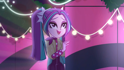 Size: 1366x768 | Tagged: safe, screencap, aria blaze, equestria girls, find the magic, g4, my little pony equestria girls: better together, ariabetes, cute, female, pigtails, solo, twintails