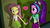 Size: 1920x1080 | Tagged: safe, artist:bigpurplemuppet99, artist:class37boy, aria blaze, fluttershy, equestria girls, g4, 3d, clothes, female, fluttershy's skirt, lesbian, one eye closed, ship:ariashy, shipping, skirt, source filmmaker, wink