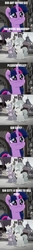 Size: 550x4114 | Tagged: safe, edit, edited screencap, screencap, twilight sparkle, alicorn, pony, g4, my little pony: rainbow roadtrip, book, bookshelf, comic, library, screencap comic, twilight sparkle (alicorn)