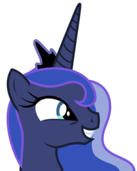 Size: 8000x10000 | Tagged: safe, artist:sunshi, princess luna, alicorn, pony, between dark and dawn, g4, absurd resolution, cute, female, lunabetes, mare, simple background, smiling, solo, transparent background, vector