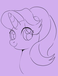 Size: 500x649 | Tagged: safe, artist:leslers, starlight glimmer, pony, unicorn, g4, bust, female, portrait, smiling, solo