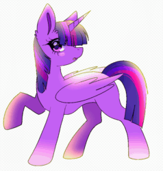 Size: 592x623 | Tagged: safe, artist:silberhoernchen, twilight sparkle, alicorn, pony, g4, animated, cute, female, gif, mare, solo, twiabetes, twilight sparkle (alicorn)