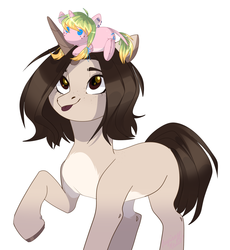Size: 1176x1277 | Tagged: safe, artist:holocorn, oc, oc only, pony, unicorn, colored hooves, plushie, raspberry, solo, tongue out