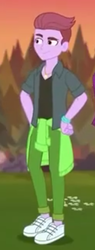 Size: 184x484 | Tagged: safe, screencap, duke suave, equestria girls, equestria girls specials, g4, my little pony equestria girls: better together, my little pony equestria girls: sunset's backstage pass, background human, clothes, cropped, male, pants, shoes, smiling