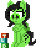 Size: 116x156 | Tagged: safe, artist:enragement filly, oc, oc:filly anon, pegasus, pony, blocks, female, filly, pixel art