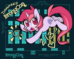 Size: 1024x810 | Tagged: safe, artist:dawnfire, oc, oc only, oc:dawnfire, pony, unicorn, bronycon, solo