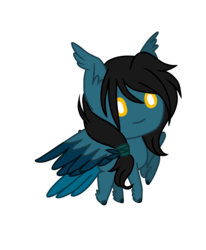 Size: 1400x1700 | Tagged: safe, artist:t-aroutachiikun, oc, oc only, oc:mystic flare, pegasus, pony, chibi, male, simple background, solo, tail feathers, transparent background