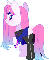 Size: 290x354 | Tagged: safe, artist:daydreamprince, oc, oc only, pony, unicorn, base used, clothes, female, latex, latex socks, mare, simple background, socks, solo, transparent background