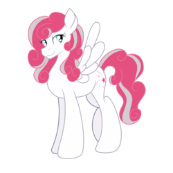 Size: 2500x2500 | Tagged: safe, alternate version, artist:thr3eguess3s, star swirl (g3), pegasus, pony, g3, g4, female, g3 to g4, generation leap, high res, race swap, simple background, solo, transparent background