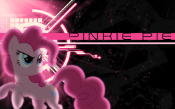Size: 1920x1200 | Tagged: safe, artist:patec, artist:vexx3, edit, pinkie pie, earth pony, pony, g4, female, looking up, mare, smiling, solo, vector, wallpaper, wallpaper edit