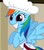 Size: 538x614 | Tagged: safe, screencap, rainbow dash, pegasus, pony, g4, the last roundup, baker, cropped, cute, female, happy, mare, solo