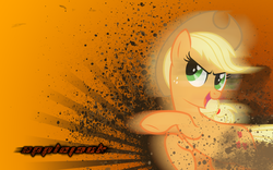 Size: 1920x1200 | Tagged: source needed, safe, artist:vexx3, edit, applejack, earth pony, pony, g4, female, solo, vector, wallpaper, wallpaper edit
