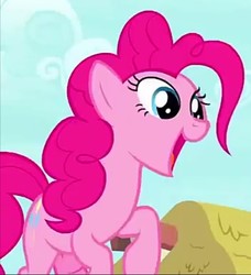 Size: 529x580 | Tagged: safe, screencap, pinkie pie, earth pony, pony, g4, cropped, cute, episode needed, happy