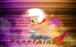 Size: 1920x1200 | Tagged: source needed, safe, artist:vexx3, edit, scootaloo, pony, g4, female, solo, vector, wallpaper, wallpaper edit