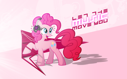 Size: 1920x1200 | Tagged: source needed, safe, artist:vexx3, edit, pinkie pie, earth pony, pony, g4, female, solo, vector, wallpaper, wallpaper edit