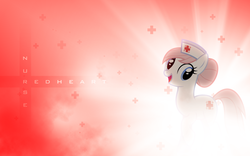 Size: 1920x1200 | Tagged: source needed, safe, artist:vexx3, edit, nurse redheart, pony, g4, female, solo, vector, wallpaper, wallpaper edit