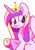 Size: 1036x1478 | Tagged: safe, alternate version, artist:띌버, princess cadance, alicorn, pony, g4, crown, cute, cutedance, female, jewelry, mare, regalia, simple background, solo, white background