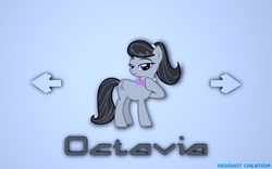 Size: 4000x2500 | Tagged: safe, edit, octavia melody, earth pony, pony, g4, bowtie, female, mare, solo, wallpaper, wallpaper edit