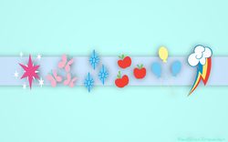 Size: 4000x2500 | Tagged: safe, artist:redshotcreation, edit, cutie mark, no pony, vector, wallpaper, wallpaper edit