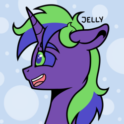 Size: 2000x2000 | Tagged: safe, artist:jellysketch, oc, oc only, pony, unicorn, commission, high res, simple background, solo