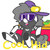 Size: 500x500 | Tagged: safe, artist:mt, oc, oc only, oc:minituffs, pony, zebra, backwards ballcap, baseball cap, cap, clothes, cool, game boy, hat, minituffs, open mouth, solo, sunglasses, text, zebra oc