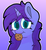 Size: 874x957 | Tagged: safe, artist:retro_hearts, oc, oc only, oc:seafood dinner, pony, unicorn, bust, cookie, cute, eating, eye clipping through hair, female, food, gradient background, mare, silly, smiling