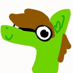 Size: 438x438 | Tagged: safe, artist:tjpones, oc, oc only, oc:tjpones, earth pony, pony, bust, earth pony oc, glasses, male, simple background, smiling, solo, stylistic suck, white background