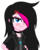 Size: 1157x1405 | Tagged: safe, artist:kingdark0001, oc, oc only, oc:zoe star pink, equestria girls, g4, :t, angry, blushing, choker, clothes, cross-popping veins, female, hair over one eye, jewelry, lidded eyes, necklace, simple background, solo, transparent background, vector