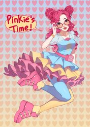 Size: 1448x2048 | Tagged: safe, artist:xieyanbbb, pinkie pie, equestria girls, equestria girls series, g4, spoiler:eqg series (season 2), female, shoes, sneakers, solo