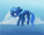 Size: 1705x1379 | Tagged: safe, artist:dusthiel, princess luna, alicorn, pony, g4, atg 2019, cloud, female, lying on a cloud, newbie artist training grounds, solo