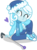 Size: 1024x1385 | Tagged: safe, artist:tassji-s, oc, oc only, oc:snowdrop, equestria girls, g4, blind, cane, clothes, cute, daaaaaaaaaaaw, equestria girls-ified, female, heart, scarf, simple background, solo, transparent background, walking stick