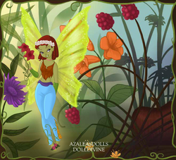 Size: 660x600 | Tagged: safe, artist:azaleasdolls, artist:tychotma-1, tree hugger, fairy, human, g4, barefoot, butterfly wings, clothes, disney, dolldivine, elf ears, fairy wings, fairyized, feet, female, flower, flower in hair, grass, humanized, leaf, micro, pants, peter pan, pixie scene maker, plants, pony coloring, solo, sparkly wings, wings