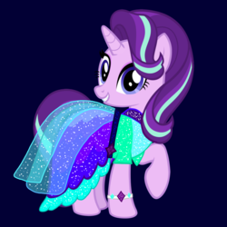 Size: 1200x1200 | Tagged: safe, artist:andoanimalia, artist:php185, edit, starlight glimmer, pony, g4, clothes, dress, female, simple background, solo, vector