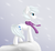 Size: 3201x2931 | Tagged: safe, artist:snowstormbat, double diamond, earth pony, pony, g4, clothes, high res, male, scarf, simple background, smiling, snow, solo, stallion