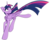 Size: 2751x2180 | Tagged: safe, artist:pointdelta, twilight sparkle, alicorn, pony, g4, female, high res, looking back, mare, running, simple background, solo, transparent background, twilight sparkle (alicorn)