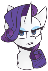 Size: 2101x3091 | Tagged: safe, artist:pointdelta, rarity, pony, unicorn, g4, bust, female, high res, looking at you, mare, portrait, simple background, solo, transparent background