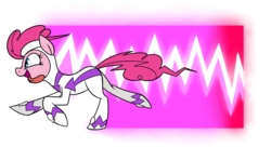 Size: 1024x558 | Tagged: safe, artist:xcolorblisssketchx, fili-second, pinkie pie, earth pony, pony, g4, clothes, cute, diapinkes, female, open mouth, power ponies, profile, running, simple background, solo, speed trail, tongue out, transparent background