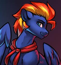 Size: 1600x1700 | Tagged: safe, artist:nightskrill, oc, oc only, pegasus, pony, bust, solo