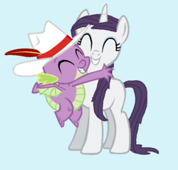 Size: 724x690 | Tagged: safe, artist:diana173076, rarity, spike, g4, female, male, ship:sparity, shipping, straight
