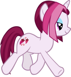 Size: 4214x4590 | Tagged: safe, artist:ironm17, cayenne, pony, unicorn, g4, the point of no return, female, lidded eyes, simple background, smiling, solo, transparent background, vector, walking