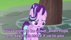 Size: 500x281 | Tagged: safe, starlight glimmer, pony, every little thing she does, g4, apology, regret, sad