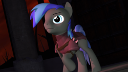 Size: 2488x1400 | Tagged: safe, artist:royal-miou, oc, pony, 3d, armor, castle of the royal pony sisters, everfree forest, evil, fantasy class, male, source filmmaker, stallion, standing, warrior