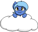 Size: 157x132 | Tagged: safe, artist:yannerino, oc, oc only, oc:wind shear, pegasus, pony, animated, cloud, cute, floating, happy, pixel art, simple background, sitting on a cloud, transparent background