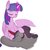 Size: 1356x1354 | Tagged: safe, artist:tingsan, king sombra, twilight sparkle, alicorn, pony, unicorn, g4, cuddling, eyes closed, female, male, mare, ship:twibra, shipping, simple background, smiling, spread wings, stallion, straight, twilight sparkle (alicorn), white background, wings