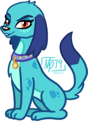 Size: 1090x1504 | Tagged: safe, artist:tassji-s, princess ember, dog, equestria girls, g4, collar, colored belly, dogified, ember the dog, equestria girls-ified, female, pale belly, pet collar, pet tag, simple background, slender, species swap, thin, transparent background