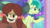 Size: 1920x1080 | Tagged: safe, screencap, sandbar, yona, earth pony, yak, g4, my little pony: friendship is magic, she's all yak, bow, bowtie, crying, duo, duo male and female, female, hair bow, larger female, looking away, male, night, size difference, smaller male