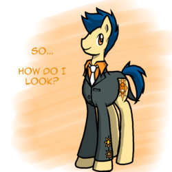 Size: 512x512 | Tagged: safe, artist:shadowkixx, oc, oc only, oc:sunray smiles, earth pony, pony, ask sunray smiles, clothes, male, solo, stallion, suit